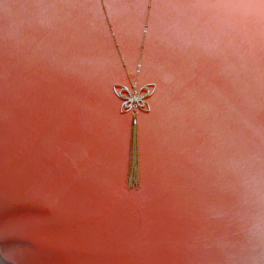 18-in necklace, butterfly